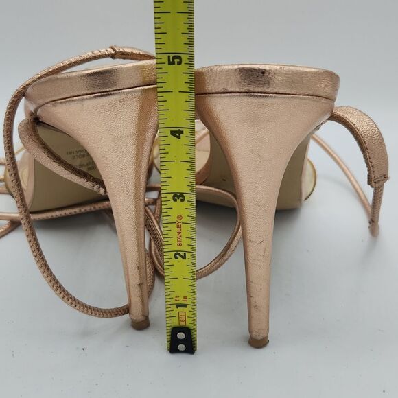 Steve Madden Lyla Leather Rose Gold wrapped stiletto heel - Picture 10 of 10